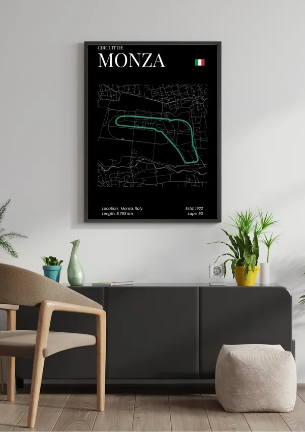 F1_Circuit_De_Monza_Wall_Art
