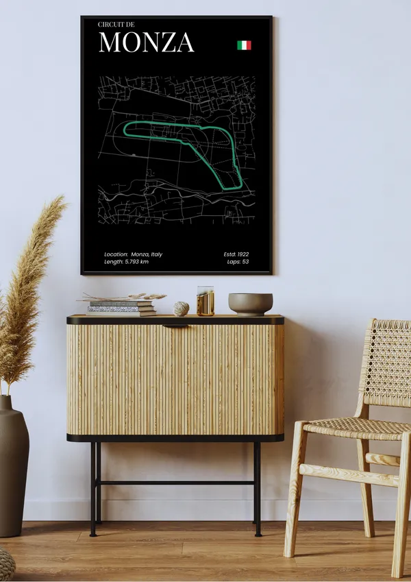 F1_Circuit_De_Monza_Wall_Art