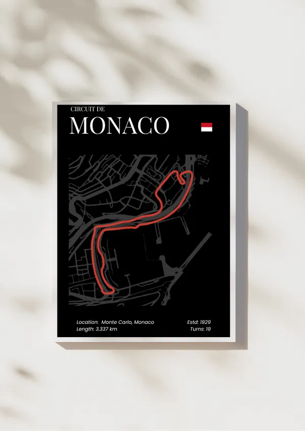 F1_Circuit_De_Monaco_Wall_Art