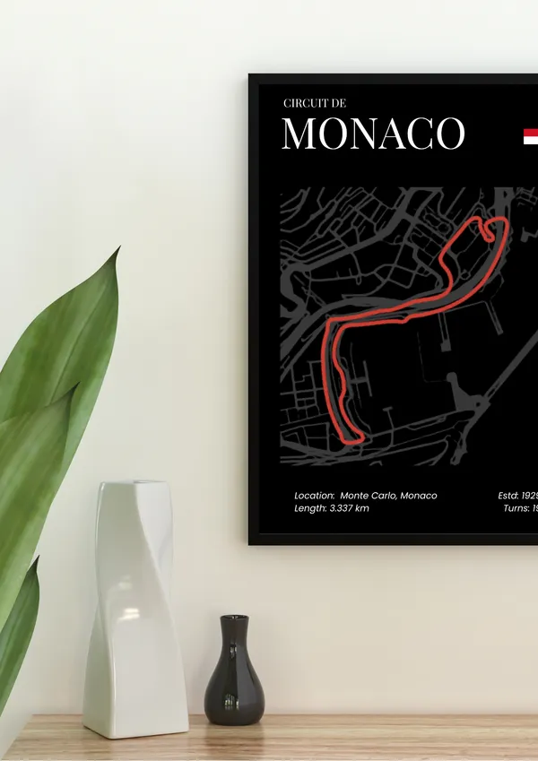 F1_Circuit_De_Monaco_Wall_Art
