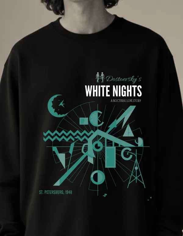 Dostoevsky_WHITE_NIGHTS_Limited_Edition_Black_Sweatshirt_|_Soft_&_Breathable_Pure_Cotton