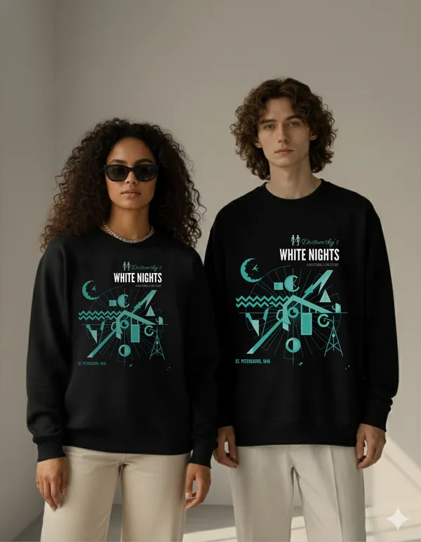 Dostoevsky_WHITE_NIGHTS_Limited_Edition_Black_Sweatshirt_|_Soft_&_Breathable_Pure_Cotton