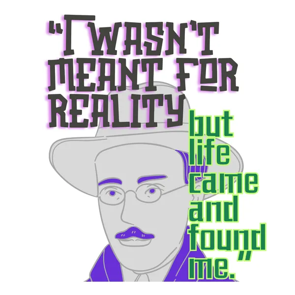 White_Not_Meant_for_Reality_Fernando_Pessoa_Literary_Tee_|_Soft_And_Breathable