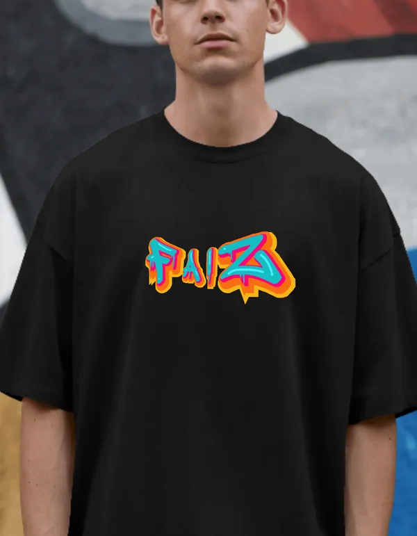 Black_Faiz_Unisex_Typography_Tee_|_Soft_and_Breathable