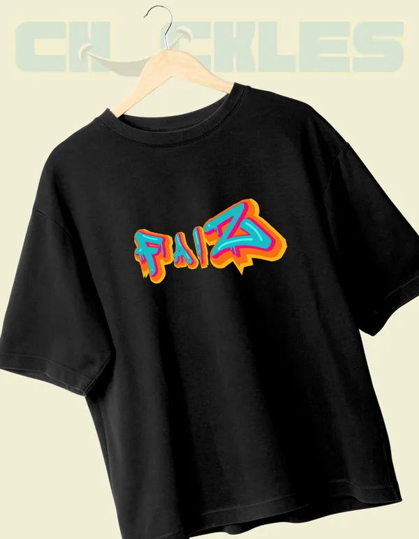 Black_Faiz_Unisex_Typography_Tee_|_Soft_and_Breathable
