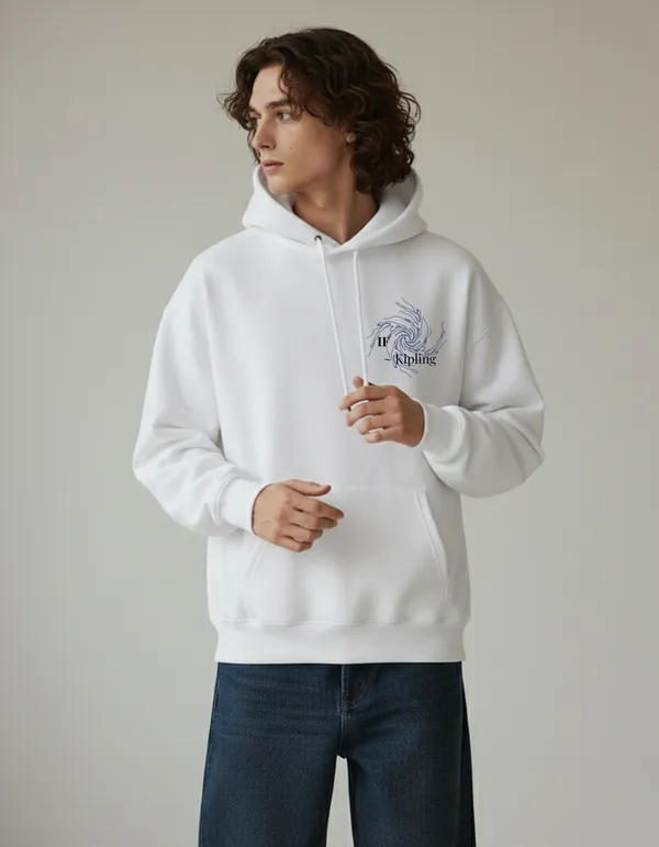 IF_by_Rudyard_Kipling_Limited_Edition_White_Hoodie_|_Soft_&_Breathable_Pure_Cotton