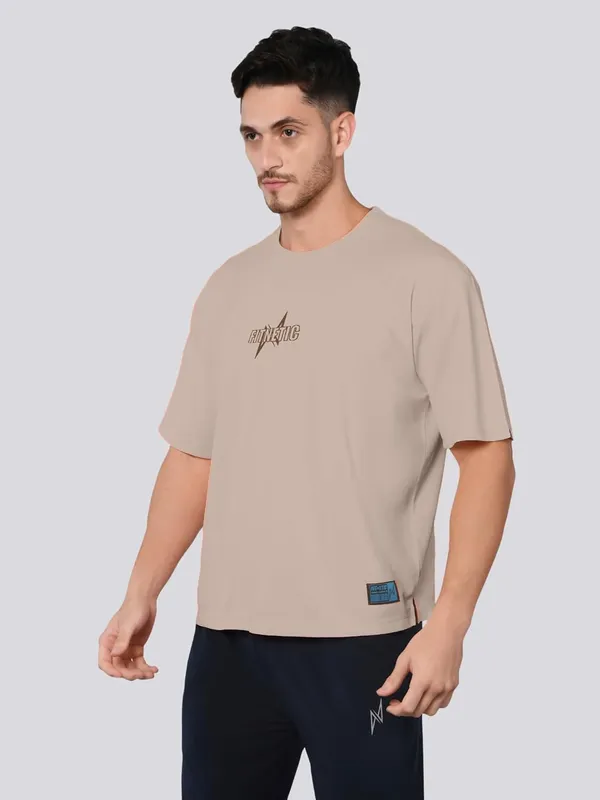Brown_Solid_Oversized_Round_Neck_Comfort_T-shirt