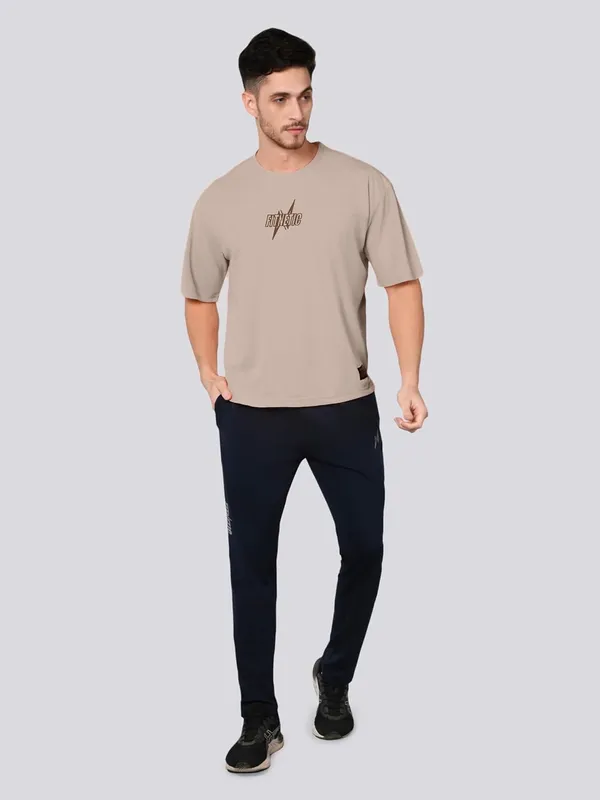 Brown_Solid_Oversized_Round_Neck_Comfort_T-shirt