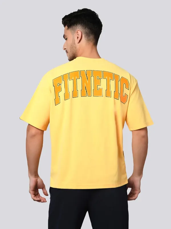 Yellow_Solid_Oversized_Round_Neck_Comfort_T-Shirt