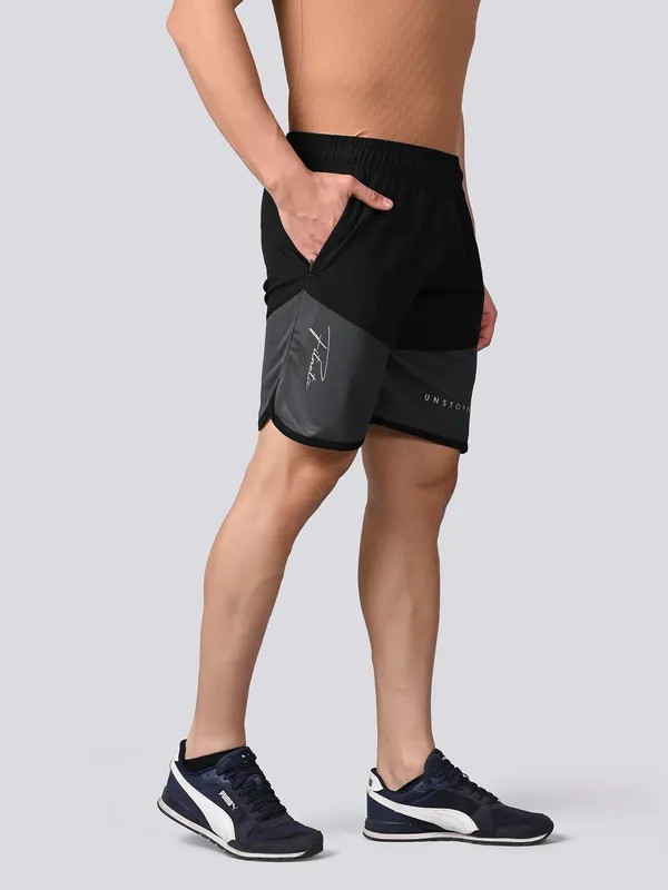 Unstoppable_Black_DualTone_Shorts