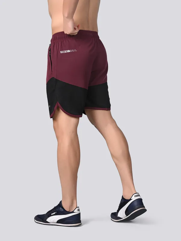 Unstoppable_Maroon_DualTone_Shorts