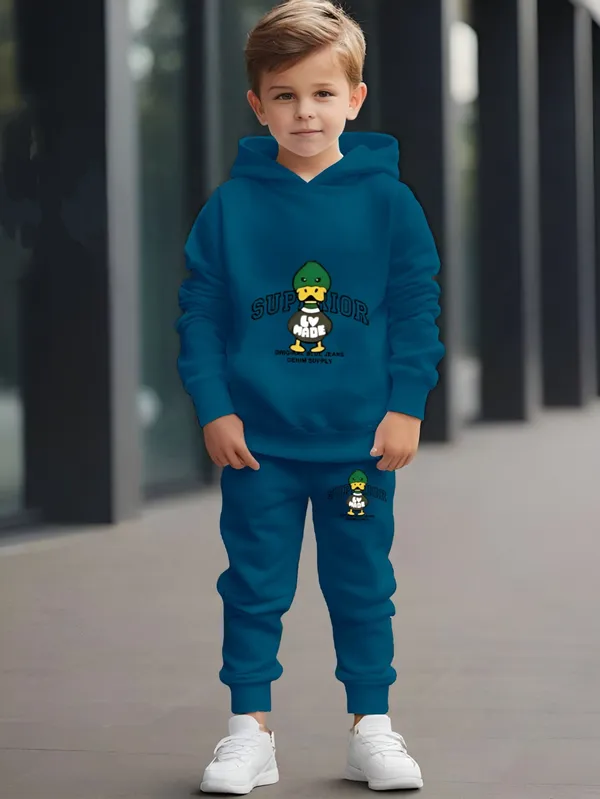 Blue_Duck_Print_Loafer_Hoodie_Set_For_Kids_|_Sweatshirt_&_Track_pant_For_Boys