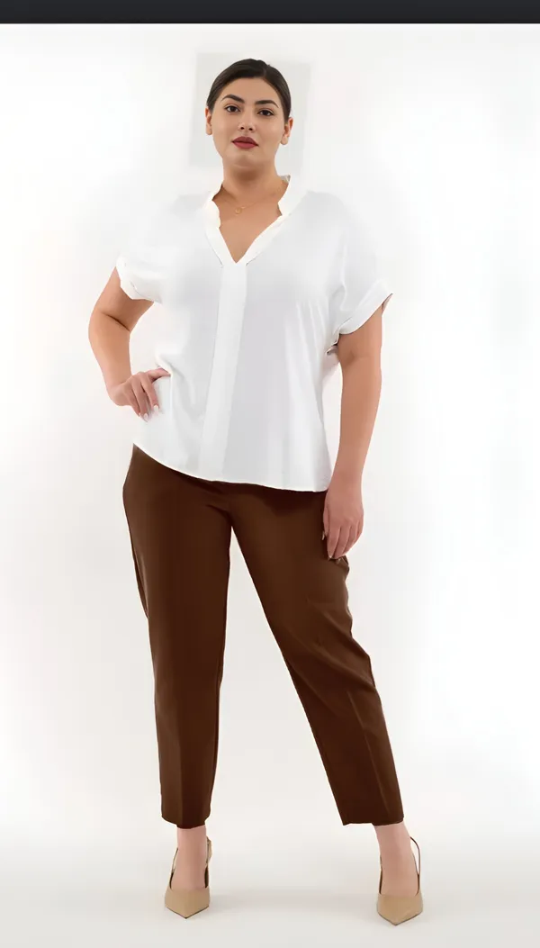 Brown_Plus_Size_Polycotton_Solid_Casual_Regular_Fit_Palazzos_For_Women