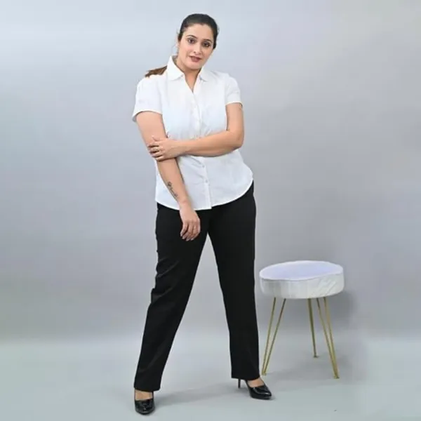 Black_Plus_Size_Polycotton_Solid_Casual_Regular_Fit_Formal_Trouser_For_Women