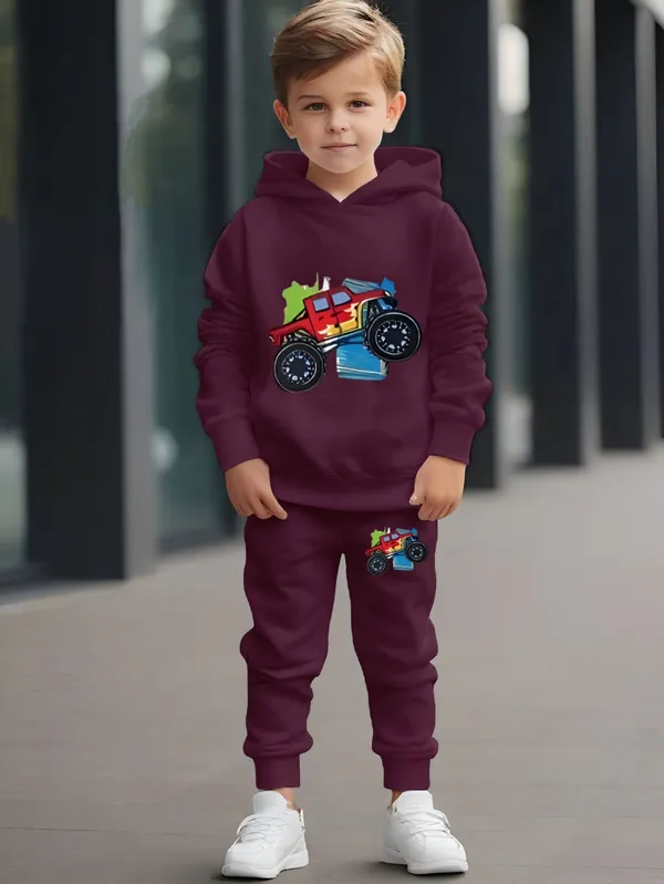 Wine_Monster_Truck_Print_Loafer_Hoodie_Set_For_Kids_|_sweatshirt_and_Track_Pant_for_Boys