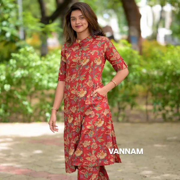 Red_Floral_Cotton_Co-Ord_Set_For_Women