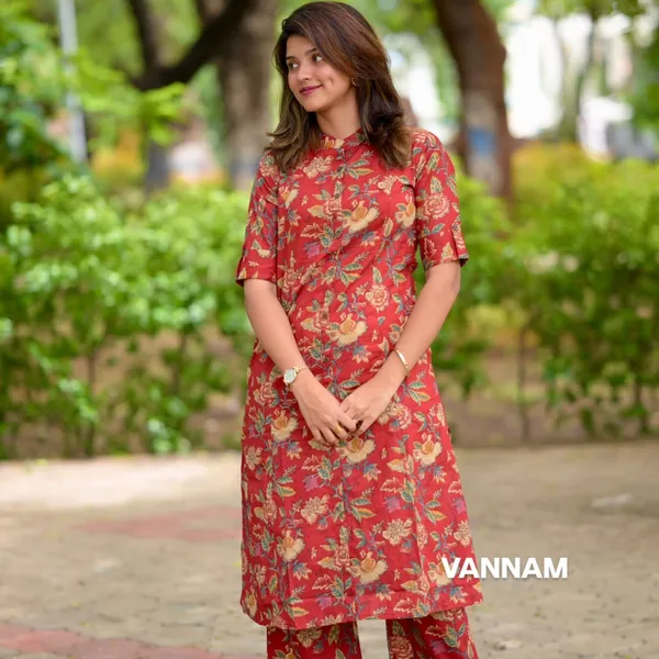 Red_Floral_Cotton_Co-Ord_Set_For_Women