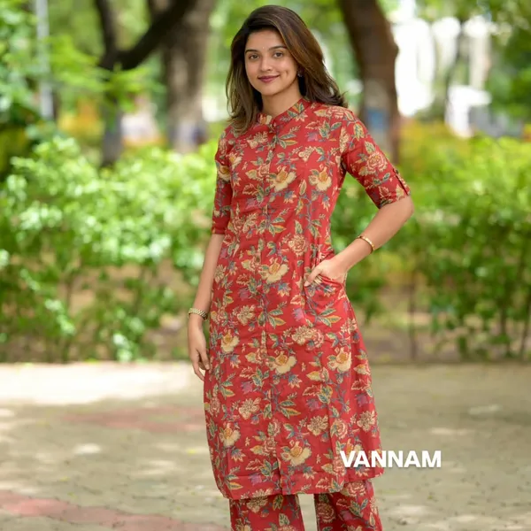 Red_Floral_Cotton_Co-Ord_Set_For_Women