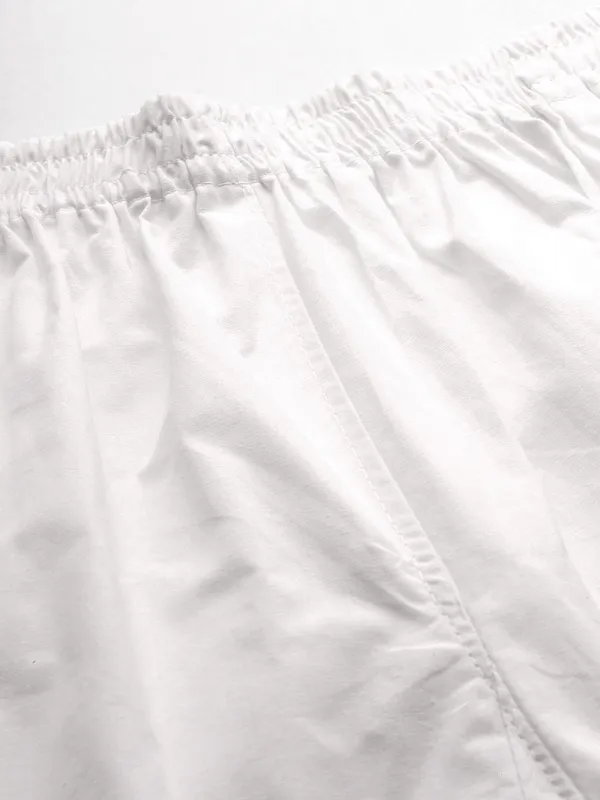 White_Pure_Cotton_Two_Pockets_Mid-RIse_Regular_Fit_Cropped_Pant