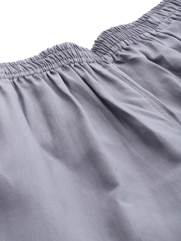 Grey_Pure_Cotton_Two_Pockets_Mid-RIse_Regular_Fit_Cropped_Pant