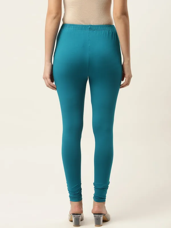 Rama_Green_Viscose_Rayon_Elasticated_Waistband_Churidaar_Length_Leggings_For_Women_&_Girls