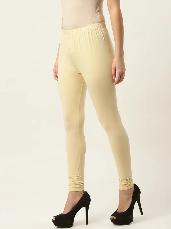 Skin_Viscose_Rayon_Elasticated_Waistband_Churidaar_Length_Leggings_For_Women_&_Girls