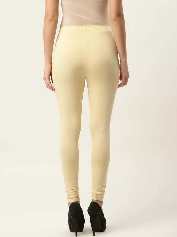 Skin_Viscose_Rayon_Elasticated_Waistband_Churidaar_Length_Leggings_For_Women_&_Girls
