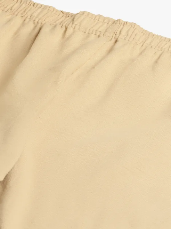 Light_Khaki_Viscose_Rayon_Elasticated_Waistband_Churidaar_Length_Leggings_For_Women_&_Girls