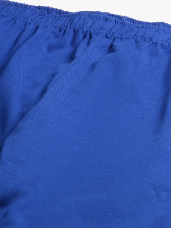 Royal_Blue_Viscose_Rayon_Elasticated_Waistband_Churidaar_Length_Leggings_For_Women_&_Girls