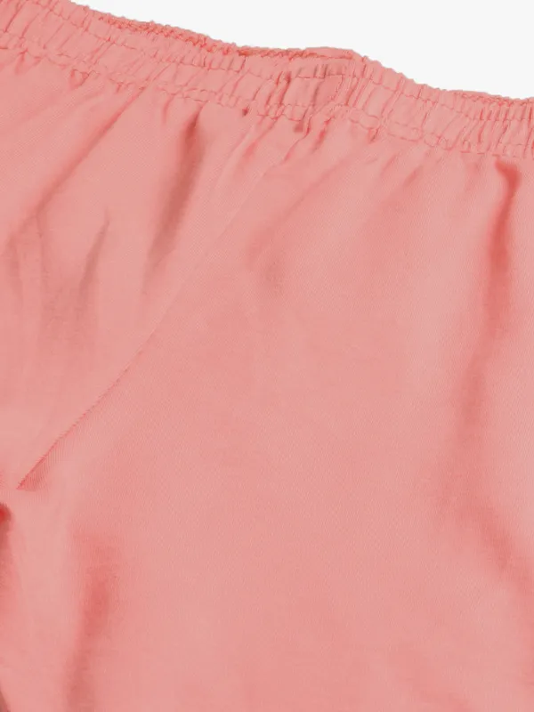 Peach_Viscose_Rayon_Elasticated_Waistband_Churidaar_Length_Leggings_For_Women_&_Girls