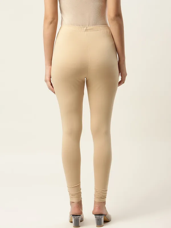 Light_Skin_Viscose_Rayon_Elasticated_Waistband_Churidaar_Length_Leggings_For_Women_&_Girls