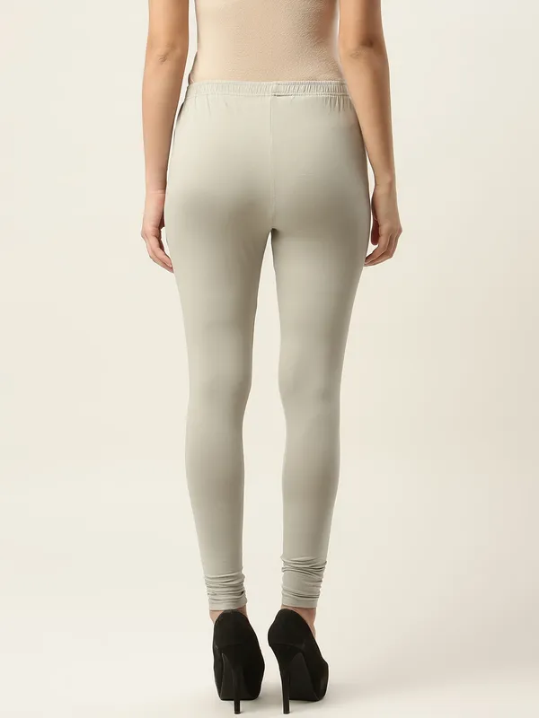 Light_Grey_Viscose_Rayon_Elasticated_Waistband_Churidaar_Length_Leggings_For_Women_&_Girls
