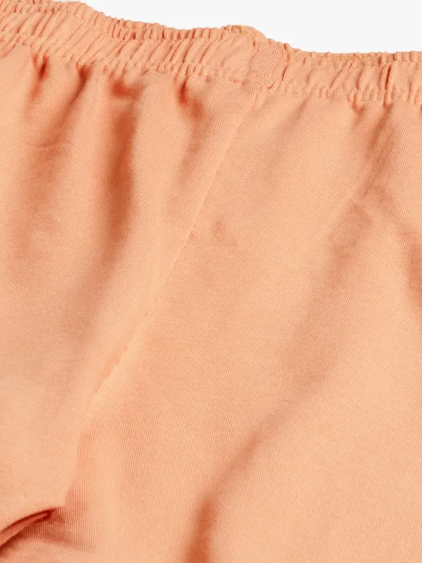 Apricot_Viscose_Rayon_Elasticated_Waistband_Churidaar_Length_Leggings_For_Women_&_Girls
