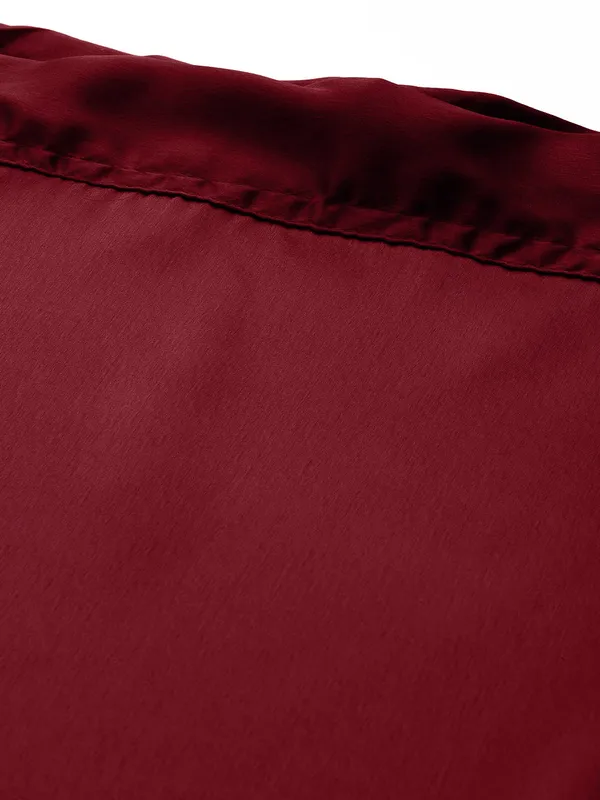 Maroon_Elastane_Flared_Saree_Petticoat_For_Women