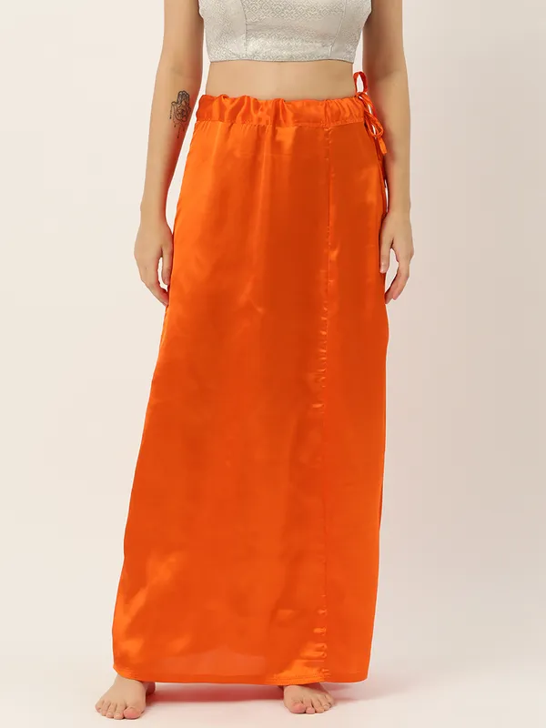 Orange_Elastane_Flared_Saree_Petticoat_For_Women