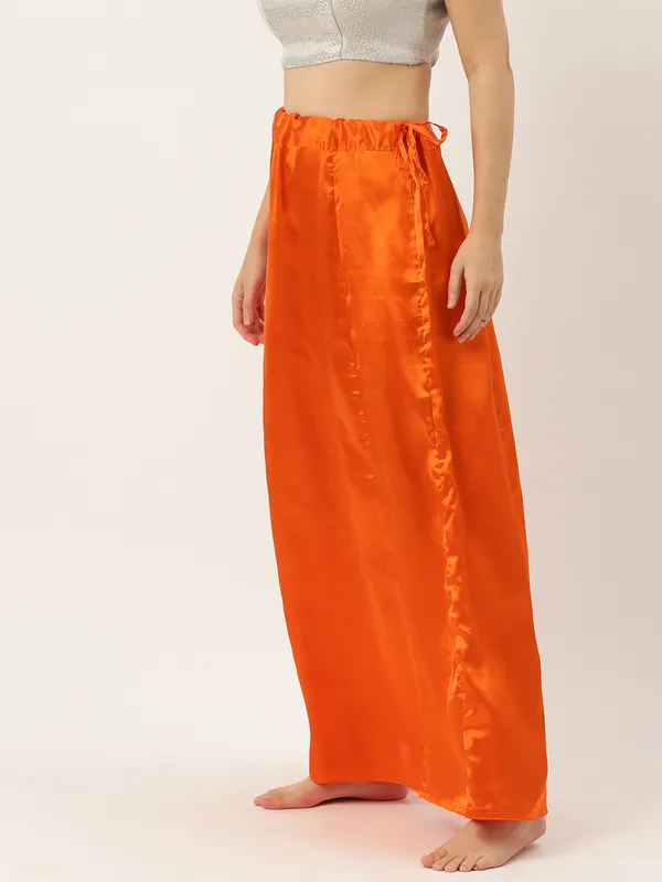 Orange_Elastane_Flared_Saree_Petticoat_For_Women
