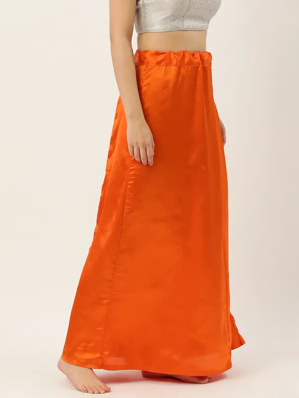 Orange_Elastane_Flared_Saree_Petticoat_For_Women