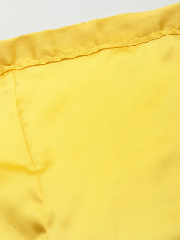 Bright_Yellow_Elastane_Flared_Saree_Petticoat_For_Women