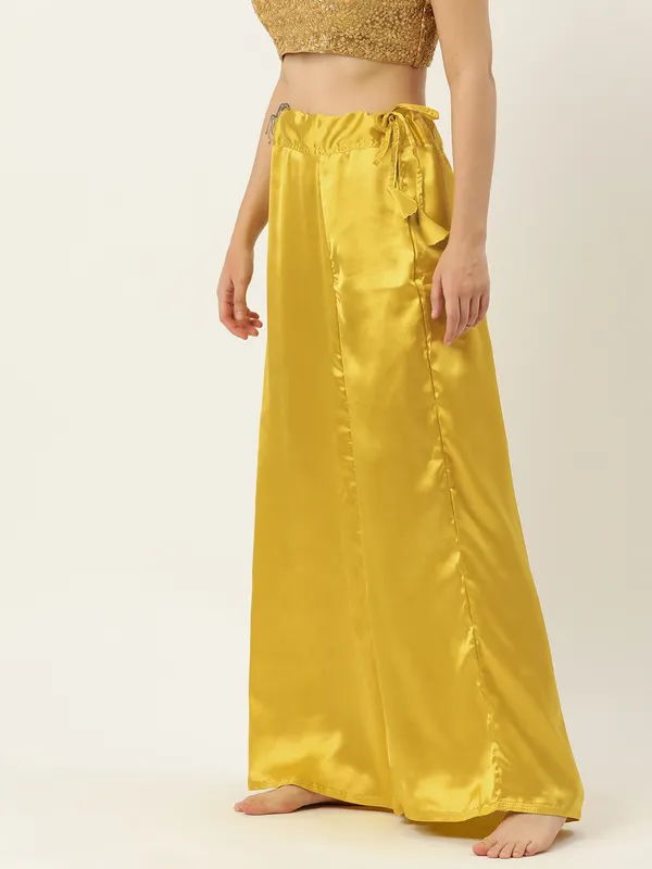 Maize_Elastane_Flared_Saree_Petticoat_For_Women