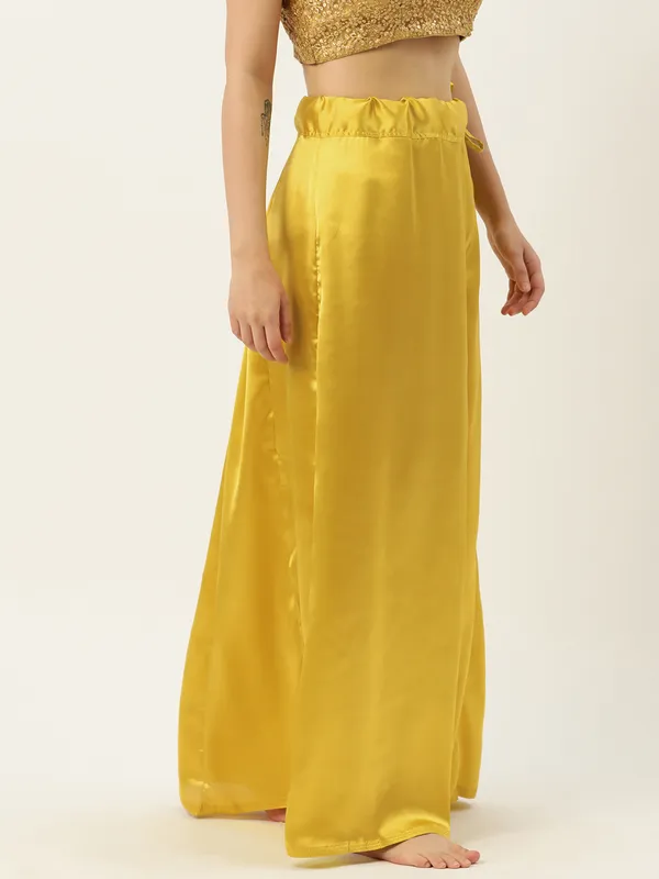 Maize_Elastane_Flared_Saree_Petticoat_For_Women