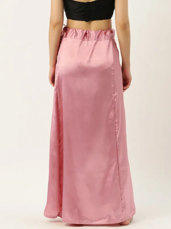 Rust_Elastane_Flared_Saree_Petticoat_For_Women