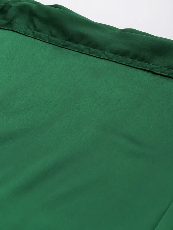 Green_Elastane_Flared_Saree_Petticoat_For_Women