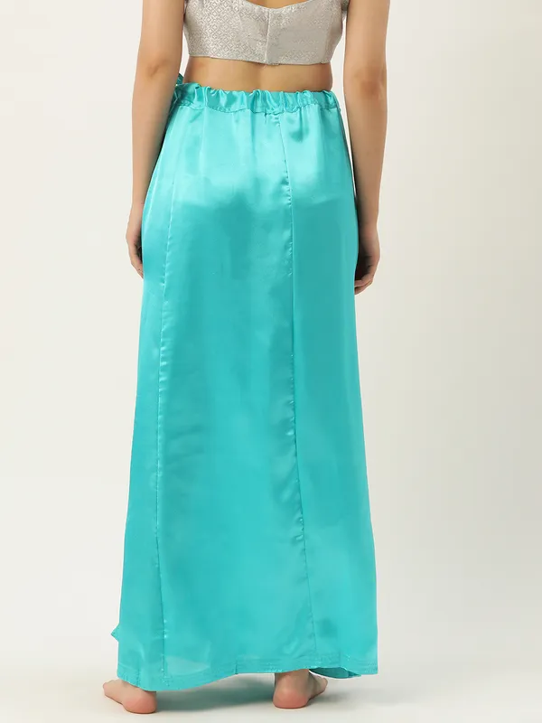 Blue_Elastane_Flared_Saree_Petticoat_For_Women