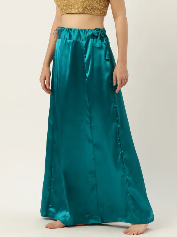 Rama_Blue_Elastane_Flared_Saree_Petticoat_For_Women