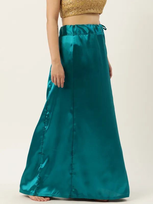 Rama_Blue_Elastane_Flared_Saree_Petticoat_For_Women