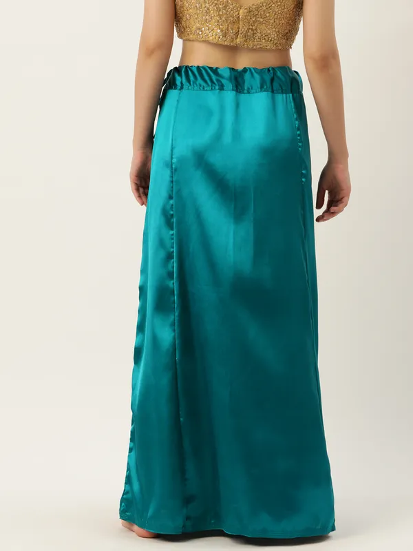 Rama_Blue_Elastane_Flared_Saree_Petticoat_For_Women