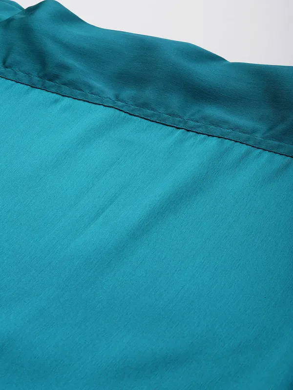 Rama_Blue_Elastane_Flared_Saree_Petticoat_For_Women