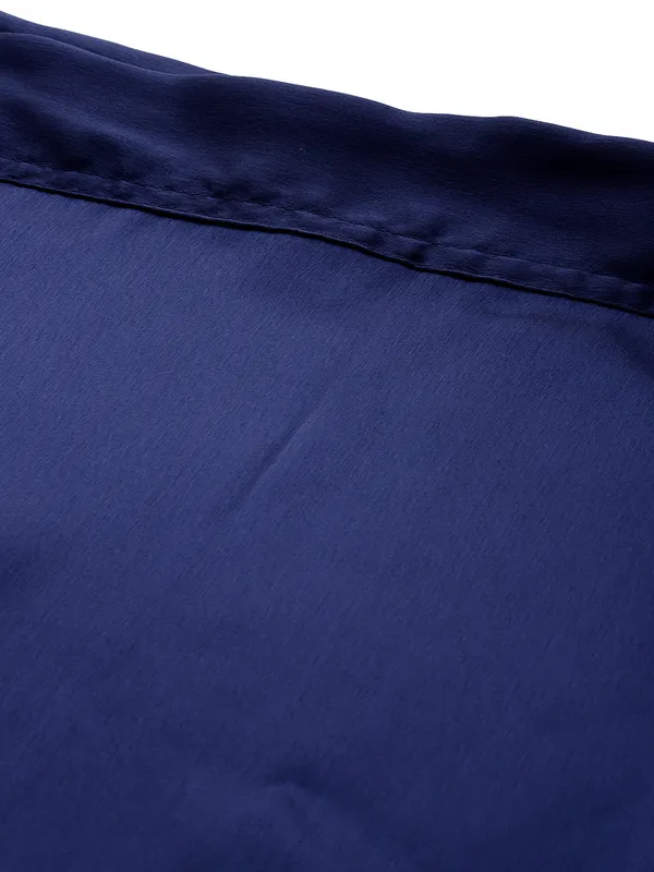 Royal_Blue_Elastane_Flared_Saree_Petticoat_For_Women