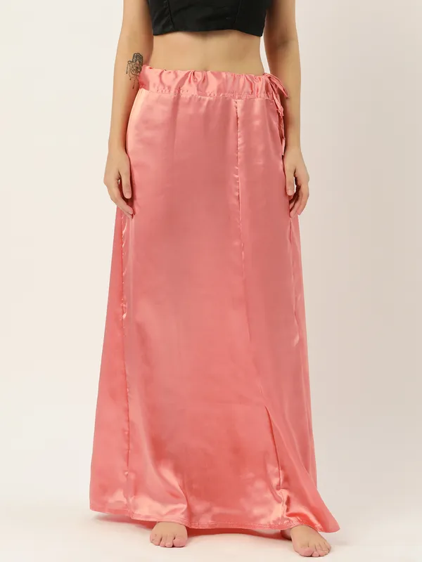 Apricot_Elastane_Flared_Saree_Petticoat_For_Women