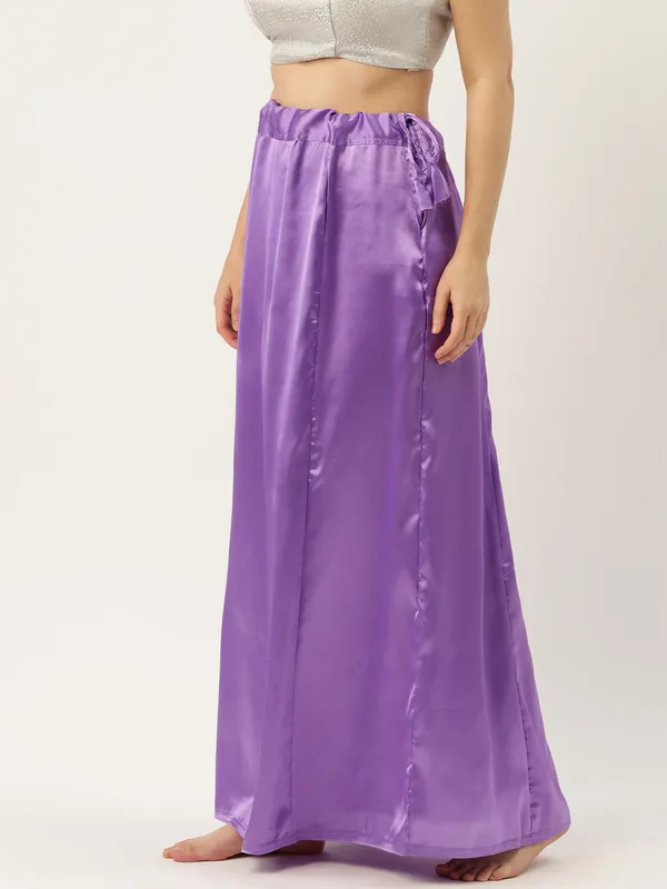 Lavender_Elastane_Flared_Saree_Petticoat_For_Women